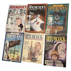 Alfred Hitchcock Mystery Magazine Lot of 6 Vtg 1980s Editions 80, 82, 83, 86, 87